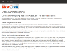 Tablet Screenshot of nicerodds.dk