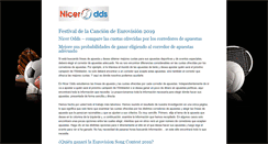 Desktop Screenshot of nicerodds.es